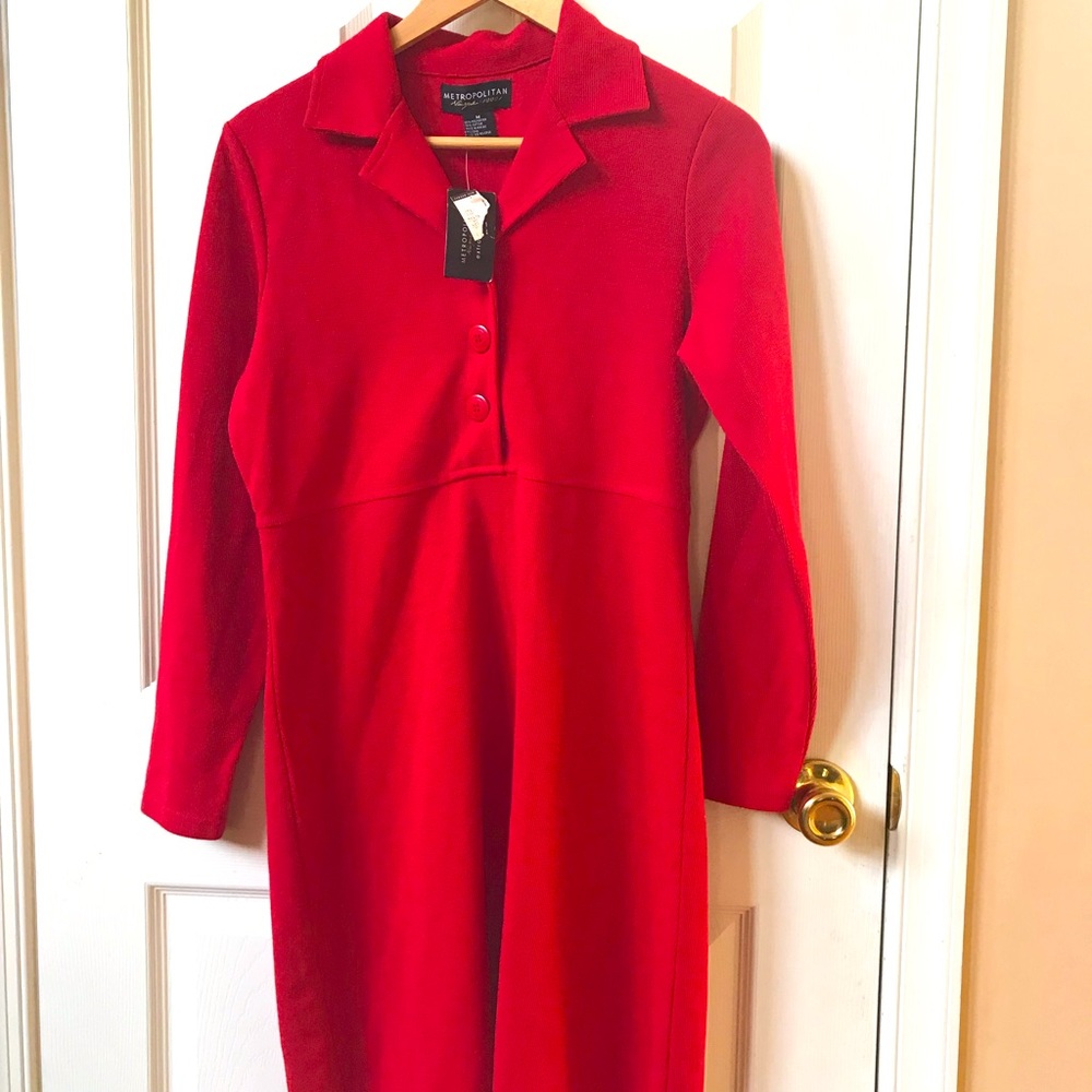 Ladies Medium size metropolitan red dress.